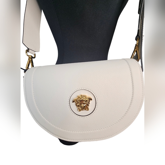 100% Authentic vitello white versace shoulder bag, versace crossbody, versace - Picture 2 of 6
